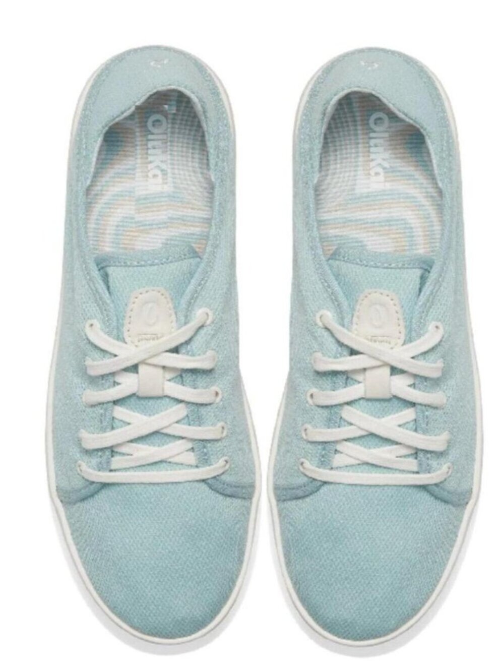 OluKai Women's Seafoam Canvas Low-Top Sneakers